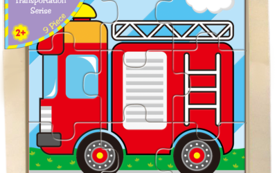 Wooden Jigsaw Puzzle-Fire Truck