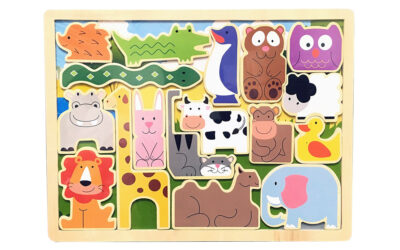 Wooden Raised-Up Educational Puzzle-Animal