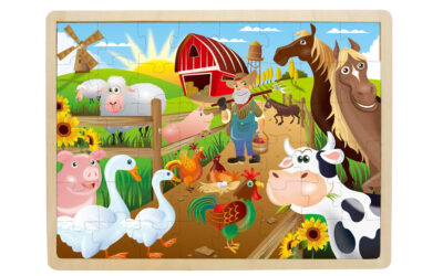 Wooden Jigsaw Puzzle-Happy Farm