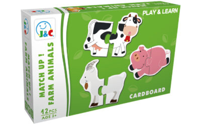 Cardboard Match-Up Puzzle-Farm Animal