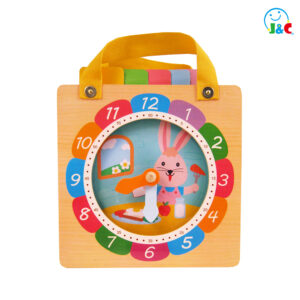 Wooden Learning Clock-Rabbit Clock