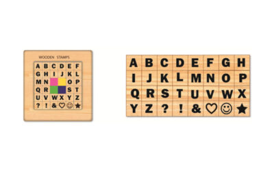 Wooden Stamp Set-Uppercase Letter